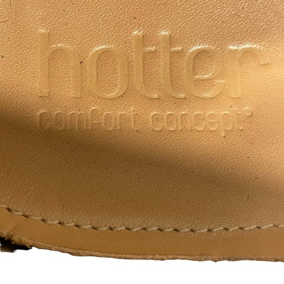 Hotter Comfort Concept Navy Leather Slip On Low Wedge Casual Shoes Sz US 9 - Picture 10 of 11